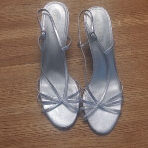 Lauren Ralph Lauren Silver Strappy Sandals